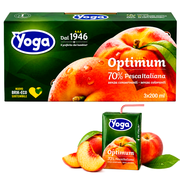 SUCCO YOGA  BRIK PESCA 200 ML