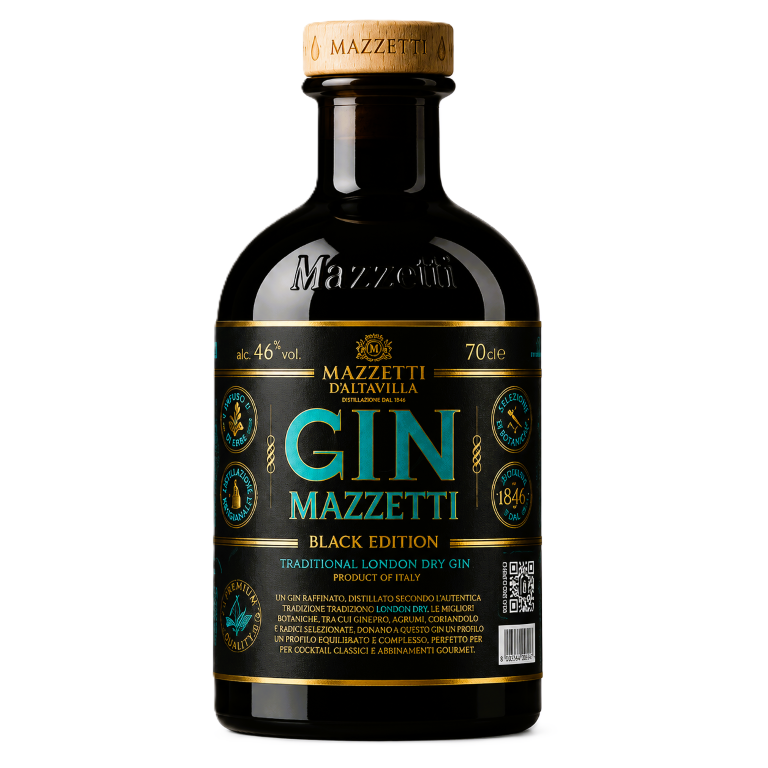 MAZZETTI  GIN D`ALTAVILLA BLACK EDITION