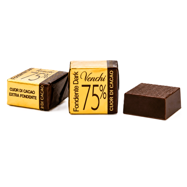 VENCHI  CUBOTTO FONDENTE 75%