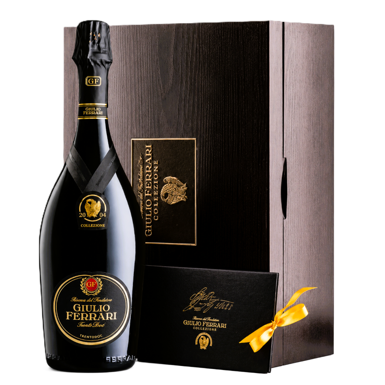 GIULIO FERRARI  TRENTO DOC RISERVA DEL FONDATORE 2004 COFANETTO
