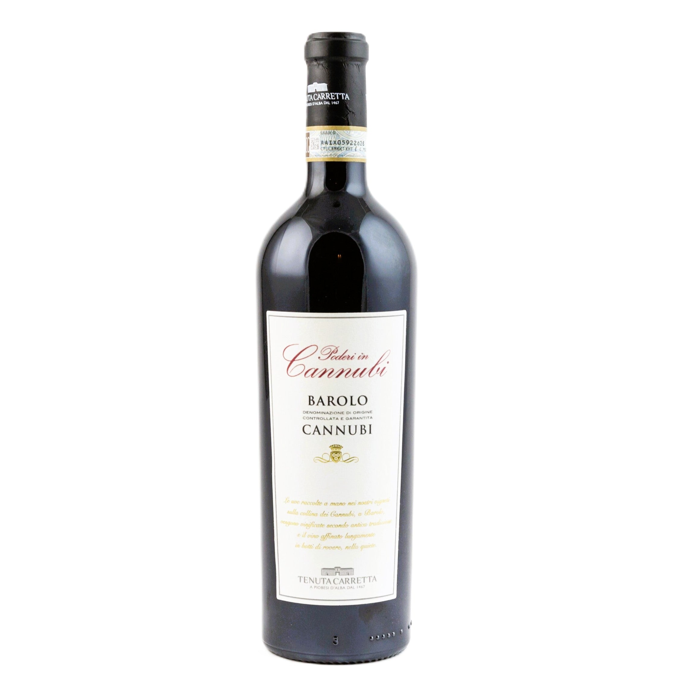 TENUTA CARRETTA  BAROLO CANNUBI 1.5 LT