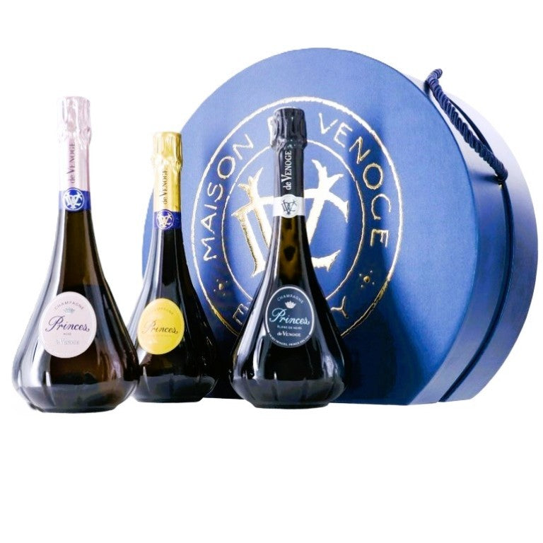 DE VENOGE  CHAMPAGNE CAPPELLIERA COFFRET PRINCES 3 BT