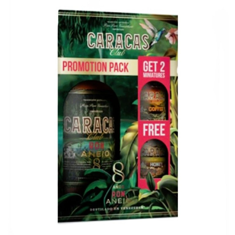 CARACAS  CONFEZIONE RON 8 ANNI MINIATURES PACK